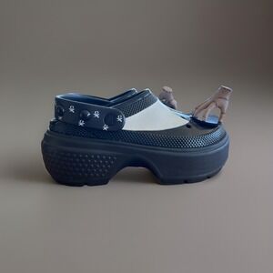 Crocs Wednesday Adams Family Stomp Clogs Black, M7/W9, 210214-001 with Jibbitz